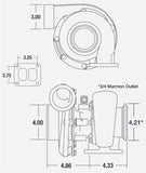 320-800HP BORG WARNER T4 TURBO (177275)